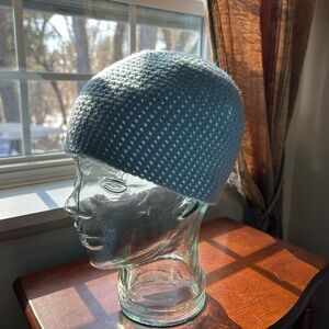 Stylish Blue crocheted Beanie